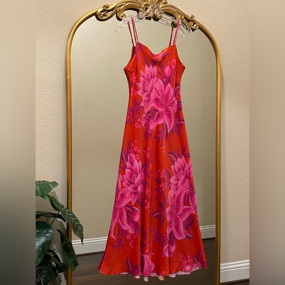 FARM Rio Summer Fruit Maxi Slip Dress Size L - Picture 2 of 16